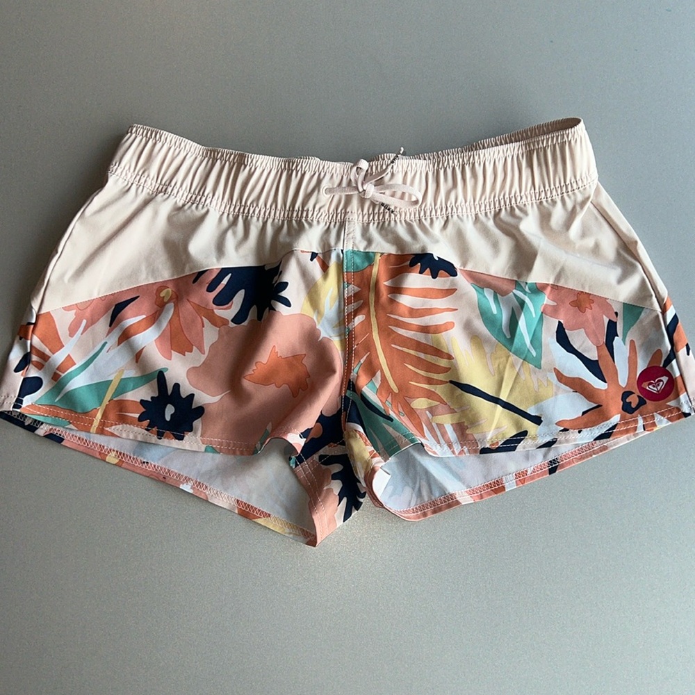 Roxy Women’s Peach Floral Swim/Board Shorts